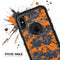 Bright Orange and Gray Digital Camouflage - Skin Kit for the iPhone OtterBox Cases