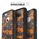 Bright Orange and Gray Digital Camouflage - Skin Kit for the iPhone OtterBox Cases