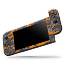 Bright Orange and Gray Digital Camouflage // Skin Decal Wrap Kit for Nintendo Switch Console & Dock, Joy-Cons, Pro Controller, Lite, 3DS XL, 2DS XL, DSi, or Wii - Vinyl Skin Wrap for Nintendo Switch 2, OLED, Lite, Pro Controller, Wii & Classic Handhelds