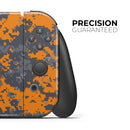Bright Orange and Gray Digital Camouflage // Skin Decal Wrap Kit for Nintendo Switch Console & Dock, Joy-Cons, Pro Controller, Lite, 3DS XL, 2DS XL, DSi, or Wii - Vinyl Skin Wrap for Nintendo Switch 2, OLED, Lite, Pro Controller, Wii & Classic Handhelds