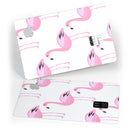 Bright Pink Flamingo Pattern - Premium Protective Decal Skin-Kit for the Apple Credit Card