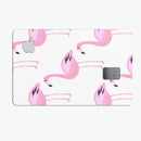Bright Pink Flamingo Pattern - Premium Protective Decal Skin-Kit for the Apple Credit Card