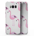 Bright Pink Flamingo Pattern - Samsung Galaxy S8 Full-Body Skin Kit
