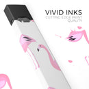 Bright Pink Flamingo Pattern - Premium Decal Protective Skin-Wrap Sticker compatible with the Juul Labs vaping device