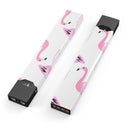Bright Pink Flamingo Pattern - Premium Decal Protective Skin-Wrap Sticker compatible with the Juul Labs vaping device