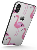Bright Pink Flamingo Pattern - iPhone X Skin-Kit