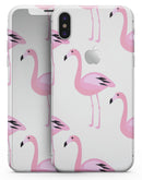Bright Pink Flamingo Pattern - iPhone X Skin-Kit