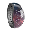 Bright Pink Nebula Space - Decal Skin Wrap Kit for the Disney Magic Band