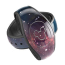 Bright Pink Nebula Space - Decal Skin Wrap Kit for the Disney Magic Band