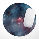 Bright Pink Nebula Space// WaterProof Rubber Foam Backed Anti-Slip Mouse Pad for Home Work Office or Gaming Computer Desk