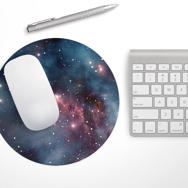 Bright Pink Nebula Space// WaterProof Rubber Foam Backed Anti-Slip Mouse Pad for Home Work Office or Gaming Computer Desk