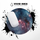 Bright Pink Nebula Space// WaterProof Rubber Foam Backed Anti-Slip Mouse Pad for Home Work Office or Gaming Computer Desk