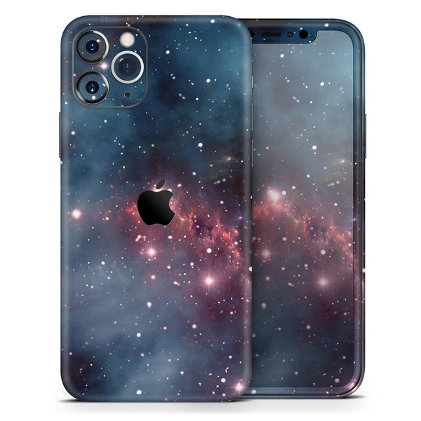 Bright Pink Nebula Space - Skin-Kit compatible with the Apple iPhone 13, 13 Pro Max, 13 Mini, 13 Pro, iPhone 12, iPhone 11 (All iPhones Available)