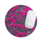 Bright Pink V2 and Gray Digital Camouflage// WaterProof Rubber Foam Backed Anti-Slip Mouse Pad for Home Work Office or Gaming Computer Desk