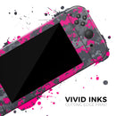 Bright Pink V2 and Gray Digital Camouflage // Skin Decal Wrap Kit for Nintendo Switch Console & Dock, Joy-Cons, Pro Controller, Lite, 3DS XL, 2DS XL, DSi, or Wii - Vinyl Skin Wrap for Nintendo Switch 2, OLED, Lite, Pro Controller, Wii & Classic Handhelds