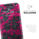 Bright Pink V2 and Gray Digital Camouflage  - Protective Skin Wrap & Decal – Compatible with iPhone SE to iPhone 17 Pro Max (All Models)