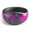 Bright Pink and Gray Digital Camouflage - Decal Skin Wrap Kit for the Disney Magic Band