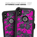 Bright Pink and Gray Digital Camouflage - Skin Kit for the iPhone OtterBox Cases