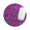 Bright Pink and Gray Digital Camouflage// WaterProof Rubber Foam Backed Anti-Slip Mouse Pad for Home Work Office or Gaming Computer Desk