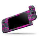 Bright Pink and Gray Digital Camouflage // Skin Decal Wrap Kit for Nintendo Switch Console & Dock, Joy-Cons, Pro Controller, Lite, 3DS XL, 2DS XL, DSi, or Wii - Vinyl Skin Wrap for Nintendo Switch 2, OLED, Lite, Pro Controller, Wii & Classic Handhelds