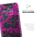 Bright Pink and Gray Digital Camouflage - Vinyl Skin Wrap for iPhone 17 Pro Max, 17 Pro, 17 Air, 17, 16 & All Models — Soft Matte or Ultra Gloss