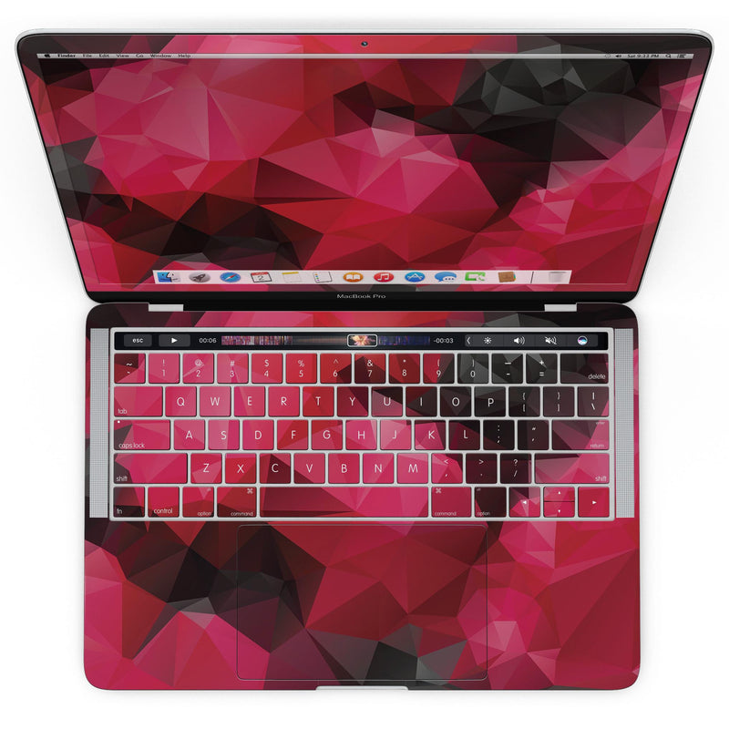 MacBook Pro with Touch Bar Skin Kit - Bright_Pink_and_Gray_Geomtric_Triangles-MacBook_13_Touch_V4.jpg?