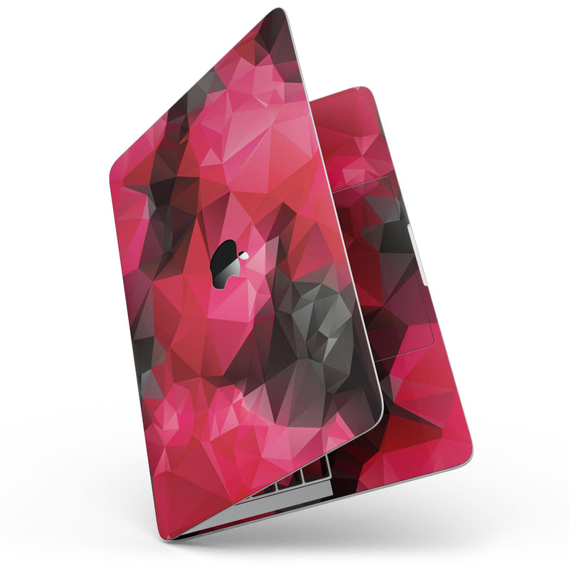 MacBook Pro with Touch Bar Skin Kit - Bright_Pink_and_Gray_Geomtric_Triangles-MacBook_13_Touch_V7.jpg?