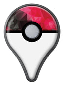 Bright Pink and Gray Geomtric Triangles Pokémon GO Plus Vinyl Protective Decal Skin Kit