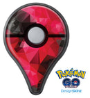 Bright Pink and Gray Geomtric Triangles Pokémon GO Plus Vinyl Protective Decal Skin Kit