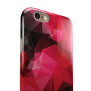 Bright Pink and Gray Geomtric Triangles iPhone 6/6s or 6/6s Plus 2-Piece Hybrid INK-Fuzed Case
