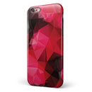 Bright Pink and Gray Geomtric Triangles iPhone 6/6s or 6/6s Plus 2-Piece Hybrid INK-Fuzed Case