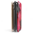 Bright Pink and Gray Geomtric Triangles iPhone 6/6s or 6/6s Plus 2-Piece Hybrid INK-Fuzed Case