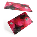 Bright Pink and Gray Geomtric Triangles - Premium Protective Decal Skin-Kit for the Apple Credit Card