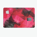 Bright Pink and Gray Geomtric Triangles - Premium Protective Decal Skin-Kit for the Apple Credit Card