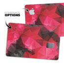 Bright Pink and Gray Geomtric Triangles - Premium Protective Decal Skin-Kit for the Apple Credit Card