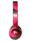 Bright Pink and Gray Geomtric Triangles Full-Body Skin Kit for the Beats by Dre Solo 3 Wireless Headphones
