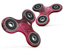Bright Pink and Gray Geomtric Triangles Full-Body Fidget Spinner Skin-Kit