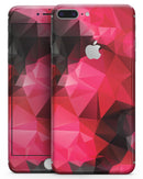 Bright Pink and Gray Geomtric Triangles - Skin-kit for the iPhone 8 or 8 Plus