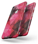 Bright Pink and Gray Geomtric Triangles - Skin-kit for the iPhone 8 or 8 Plus