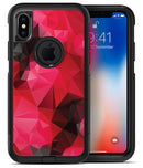 Bright Pink and Gray Geomtric Triangles - iPhone X OtterBox Case & Skin Kits