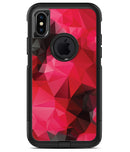 Bright Pink and Gray Geomtric Triangles - iPhone X OtterBox Case & Skin Kits