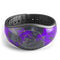 Bright Purple and Gray Digital Camouflage - Decal Skin Wrap Kit for the Disney Magic Band
