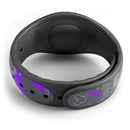 Bright Purple and Gray Digital Camouflage - Decal Skin Wrap Kit for the Disney Magic Band