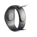 Bright Purple and Gray Digital Camouflage - Decal Skin Wrap Kit for the Disney Magic Band