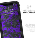Bright Purple and Gray Digital Camouflage - Skin Kit for the iPhone OtterBox Cases