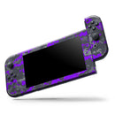 Bright Purple and Gray Digital Camouflage // Skin Decal Wrap Kit for Nintendo Switch Console & Dock, Joy-Cons, Pro Controller, Lite, 3DS XL, 2DS XL, DSi, or Wii - Vinyl Skin Wrap for Nintendo Switch 2, OLED, Lite, Pro Controller, Wii & Classic Handhelds