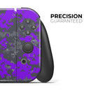 Bright Purple and Gray Digital Camouflage // Skin Decal Wrap Kit for Nintendo Switch Console & Dock, Joy-Cons, Pro Controller, Lite, 3DS XL, 2DS XL, DSi, or Wii - Vinyl Skin Wrap for Nintendo Switch 2, OLED, Lite, Pro Controller, Wii & Classic Handhelds