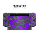Bright Purple and Gray Digital Camouflage // Skin Decal Wrap Kit for Nintendo Switch Console & Dock, Joy-Cons, Pro Controller, Lite, 3DS XL, 2DS XL, DSi, or Wii - Vinyl Skin Wrap for Nintendo Switch 2, OLED, Lite, Pro Controller, Wii & Classic Handhelds