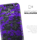 Bright Purple and Gray Digital Camouflage  - Protective Skin Wrap & Decal – Compatible with iPhone SE to iPhone 17 Pro Max (All Models)