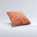 Bright Red Brick Wall ink-Fuzed Decorative Throw Pillow
